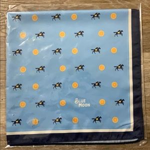 Blue Moon silk bandanna